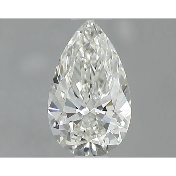 0.54 Carat Natural Diamond, Pear Cut, Color I, Clarity VVS1