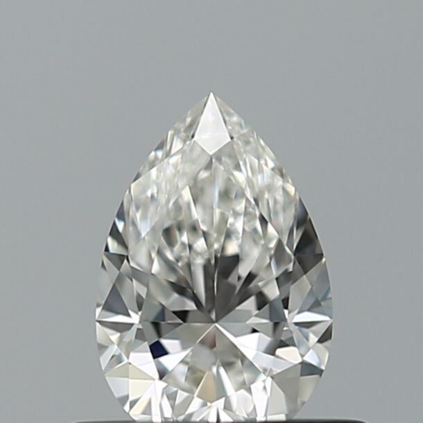 0.41 Karaat Natuurlijke Diamant met een Peer vorm, Kleur G, Zuiverheid VVS2