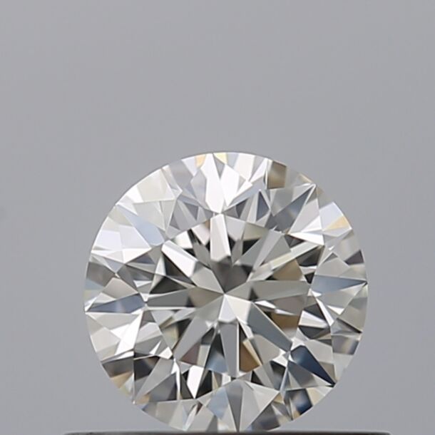 0.5 Carat Natural Diamond, Round Cut, Color I, Clarity VVS2