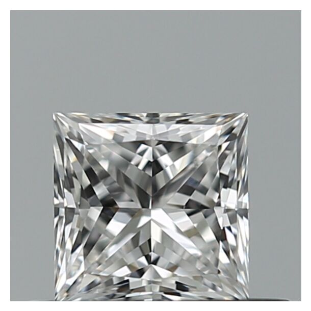 0.5 Carat Natural Diamond, Princess Cut, Color D, Clarity VS2