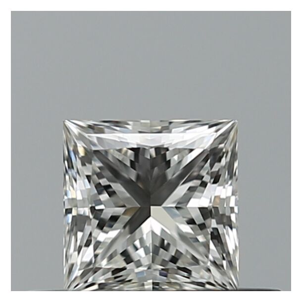 0.4 Carat Natural Diamond, Princess Cut, Color G, Clarity IF
