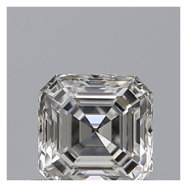 0.42 Carat Diamant Naturel de taille Asscher, Couleur F, Pureté FL