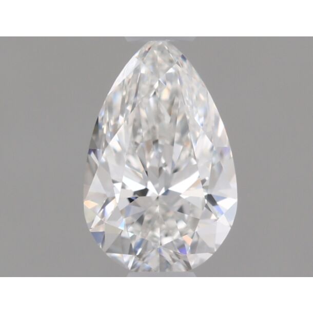 0.4 Karaat Natuurlijke Diamant met een Peer vorm, Kleur F, Zuiverheid IF
