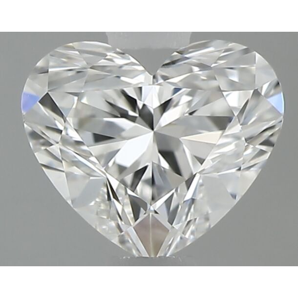0.5 Carat Natural Diamond, Heart Cut, Color F, Clarity VVS2