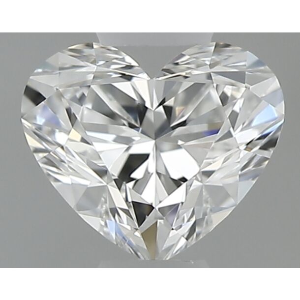 0.4 Karat Natürlicher Diamant Im Herzschliff, Farbe F, Reinheit VS1