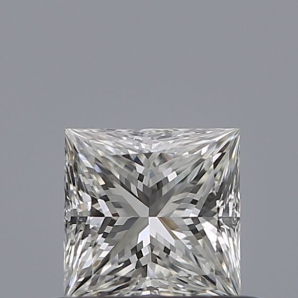 0.5 Carat Natural Diamond, Princess Cut, Color G, Clarity VS1
