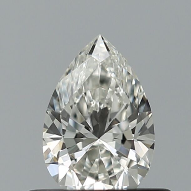 0.4 Karaat Natuurlijke Diamant met een Peer vorm, Kleur H, Zuiverheid VVS1