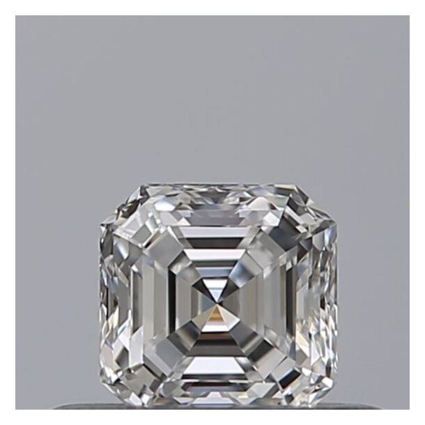 0.33 Carat Natural Diamond, Asscher Cut, Color D, Clarity VVS1