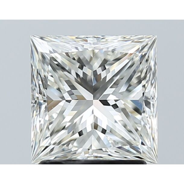 2 Carat Natural Diamond, Princess Cut, Color I, Clarity VS2