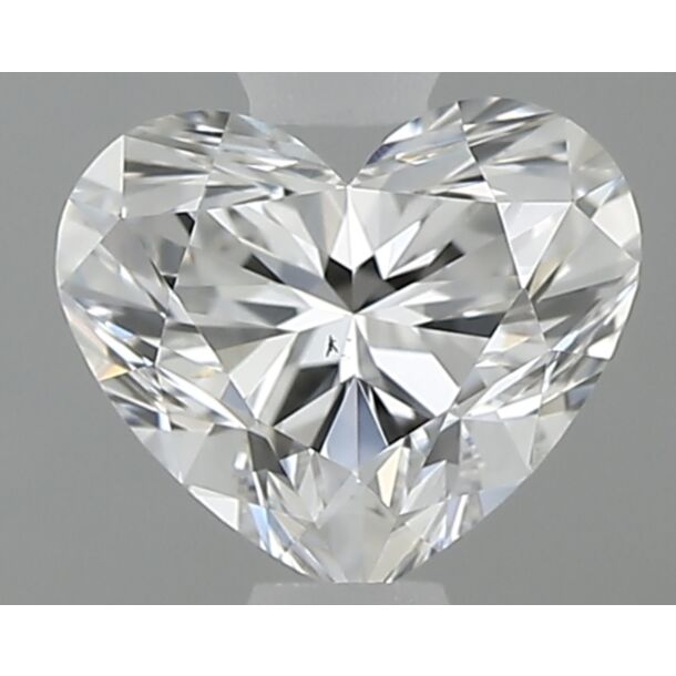 0.51 Carat Diamant Naturel de taille Coeur, Couleur E, Pureté VS2