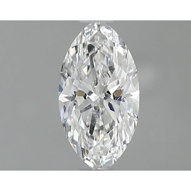 0.43 Carat Diamant Naturel de taille Marquise, Couleur D, Pureté SI1