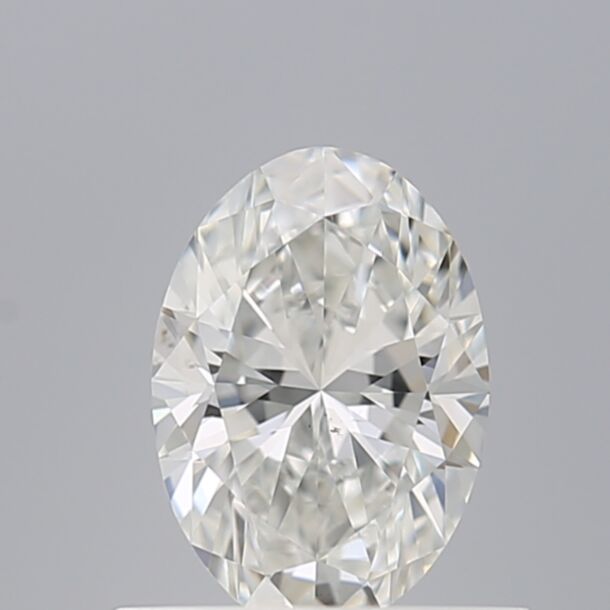 0.5 Carat Diamant Naturel de taille Oval, Couleur F, Pureté VS2