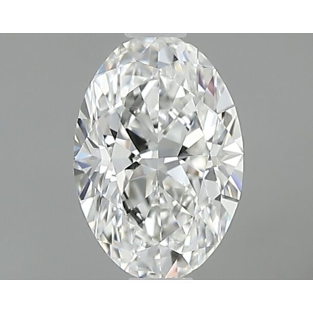 0.5 Carat Natural Diamond, Oval Cut, Color F, Clarity VS1