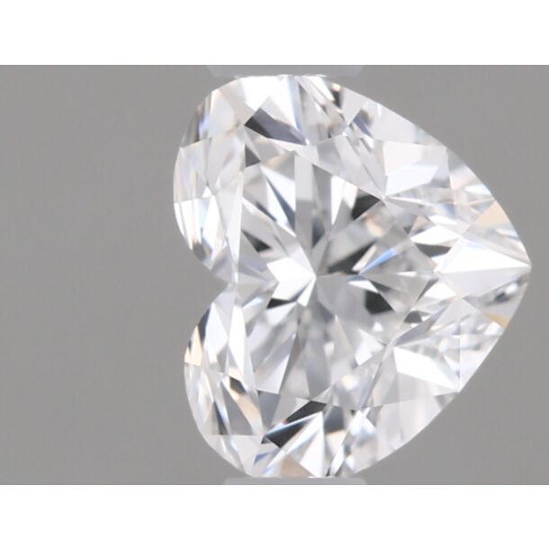 0.4 Carat Diamant Naturel de taille Coeur, Couleur D, Pureté VVS1
