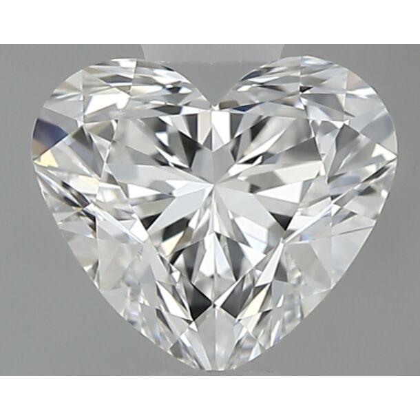 0.61 Carat Diamant Naturel de taille Coeur, Couleur E, Pureté VVS1