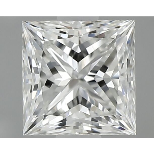 0.6 Karaat Natuurlijke Diamant met een Prinses vorm, Kleur H, Zuiverheid VS2