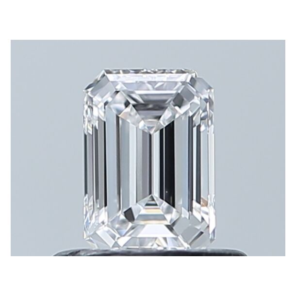 0.48 Carat Natural Diamond, Emerald Cut, Color D, Clarity VVS1