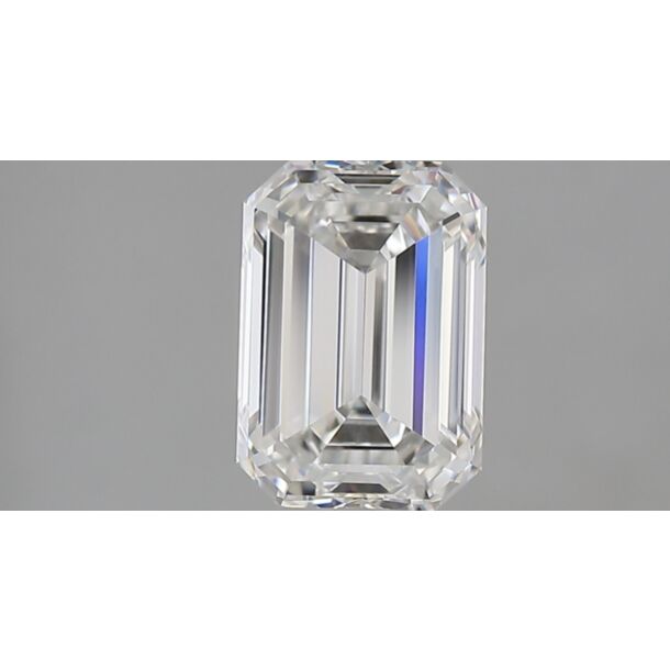 1.7 Carat Natural Diamond, Emerald Cut, Color F, Clarity VVS2
