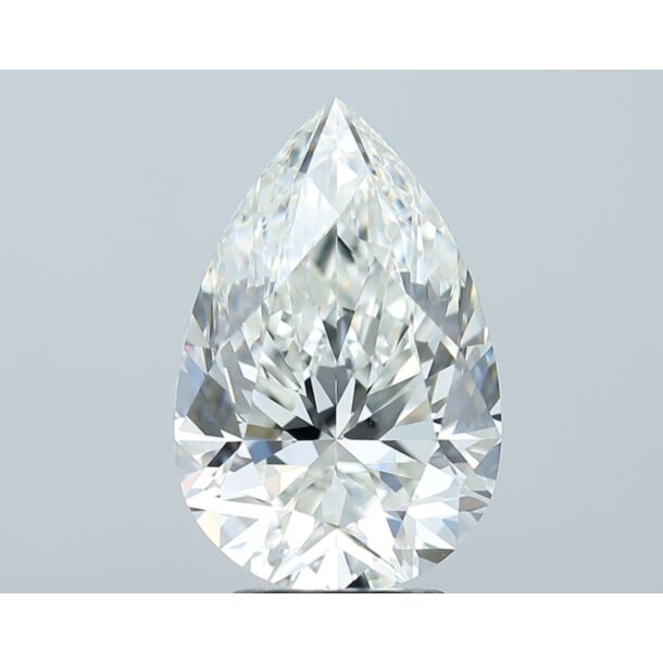 4.01 Karaat Natuurlijke Diamant met een Peer vorm, Kleur H, Zuiverheid VS2