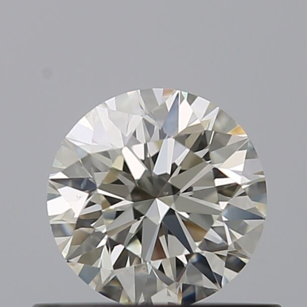 0.54 Carat Natural Diamond, Round Cut, Color I, Clarity VS1