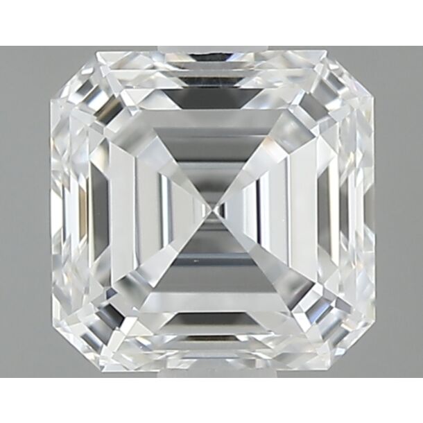 0.6 Karat Natürlicher Diamant Im Asscherschliff, Farbe E, Reinheit VS1