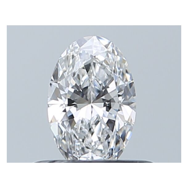 0.4 Carat Natural Diamond, Oval Cut, Color D, Clarity VVS1