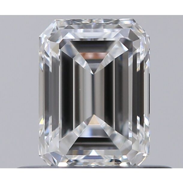 0.5 Karat Natürlicher Diamant Im Smaragdschliff, Farbe E, Reinheit VVS1