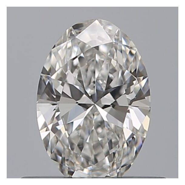 0.43 Carat Natural Diamond, Oval Cut, Color E, Clarity VVS1