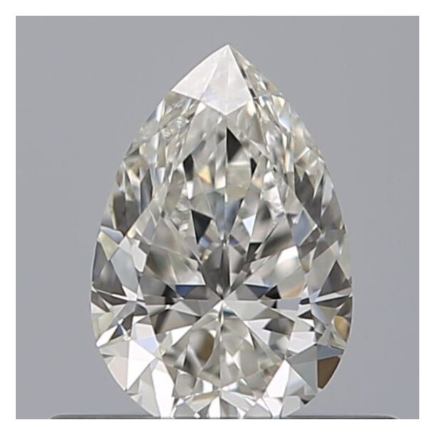 0.41 Carat Diamant Naturel de taille Poire, Couleur G, Pureté VVS2