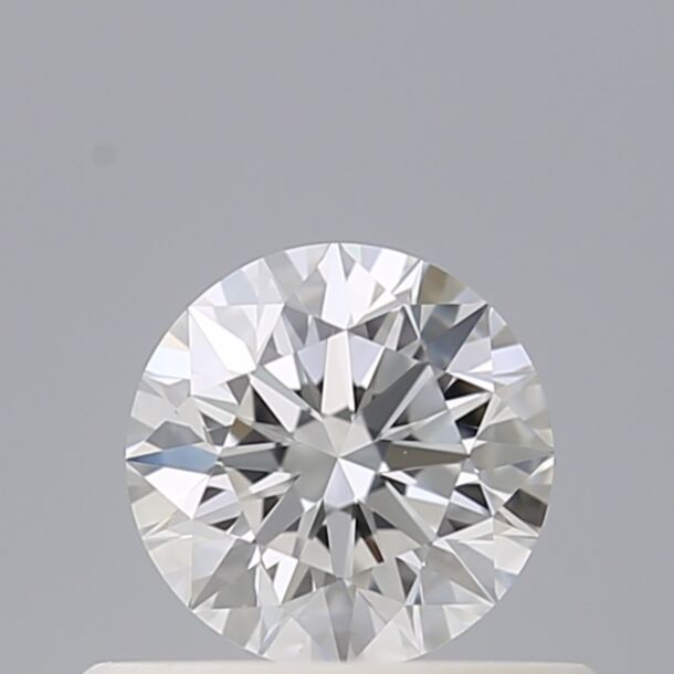 0.37 Carat Natural Diamond, Round Cut, Color E, Clarity VVS1
