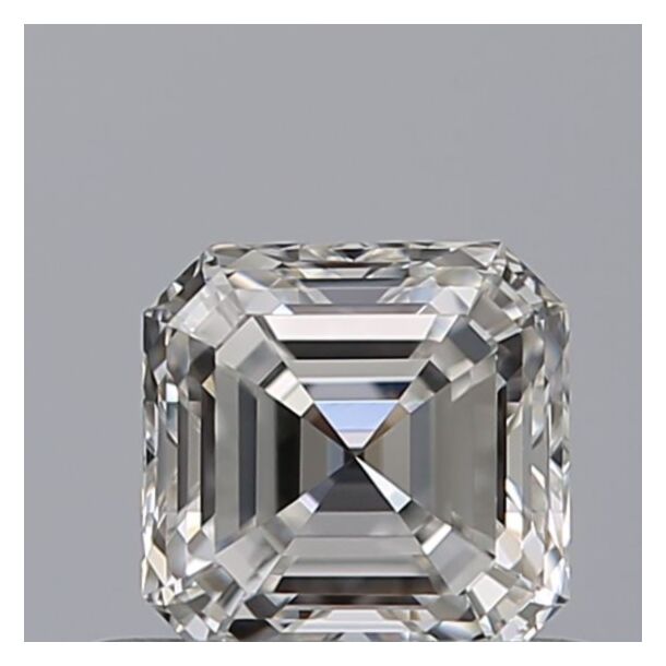 0.5 Karaat Natuurlijke Diamant met een Asscher vorm, Kleur F, Zuiverheid VVS1