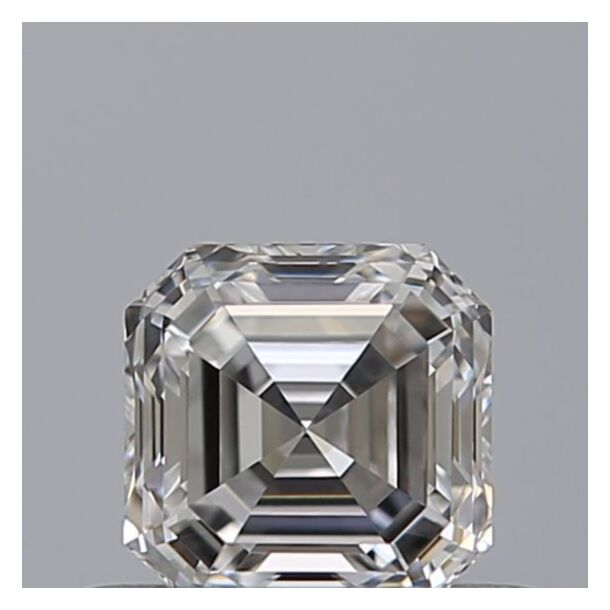 0.41 Carat Natural Diamond, Asscher Cut, Color E, Clarity FL
