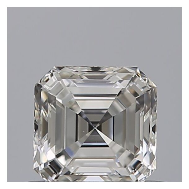 0.52 Karat Natürlicher Diamant Im Asscherschliff, Farbe F, Reinheit VS1