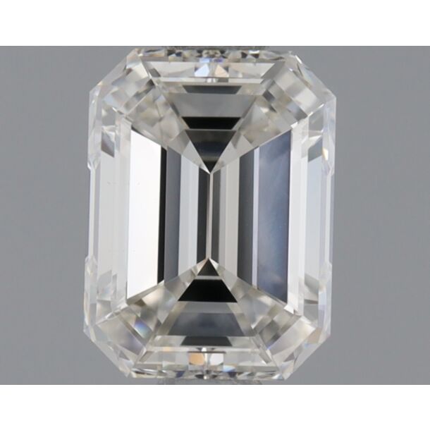 0.71 Carat Natural Diamond, Emerald Cut, Color G, Clarity VVS2