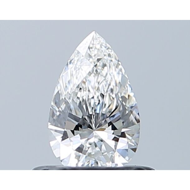 0.4 Carat Natural Diamond, Pear Cut, Color F, Clarity VVS1