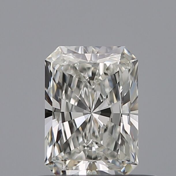 0.51 Carat Natural Diamond, Radiant Cut, Color G, Clarity VVS2