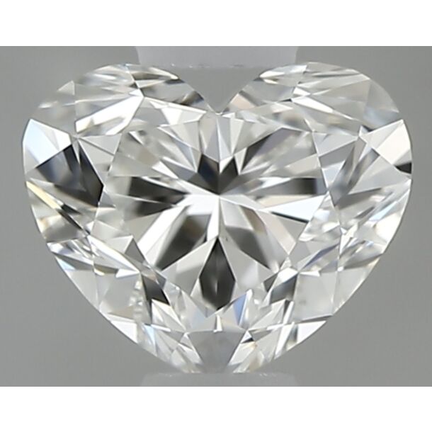 0.5 Karat Natürlicher Diamant Im Herzschliff, Farbe H, Reinheit VVS2
