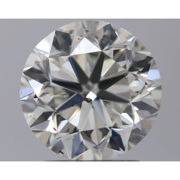 2.01 Carat Natural Diamond, Round Cut, Color H, Clarity SI1