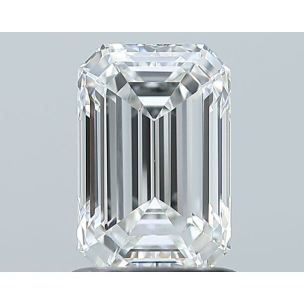 1.3 Carat Natural Diamond, Emerald Cut, Color E, Clarity VVS1