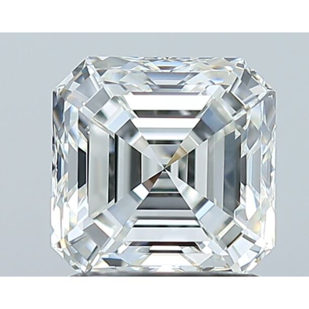 1.5 Carat Natural Diamond, Asscher Cut, Color H, Clarity VVS2 1.5 Carat Natural Diamond, Asscher Cut, Color H, Clarity VVS2