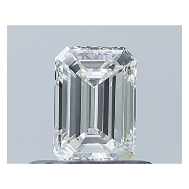 0.46 Karaat Natuurlijke Diamant met een Smaragd vorm, Kleur H, Zuiverheid VS1