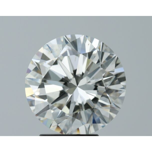 4.01 Carat Natural Diamond, Round Cut, Color H, Clarity SI1