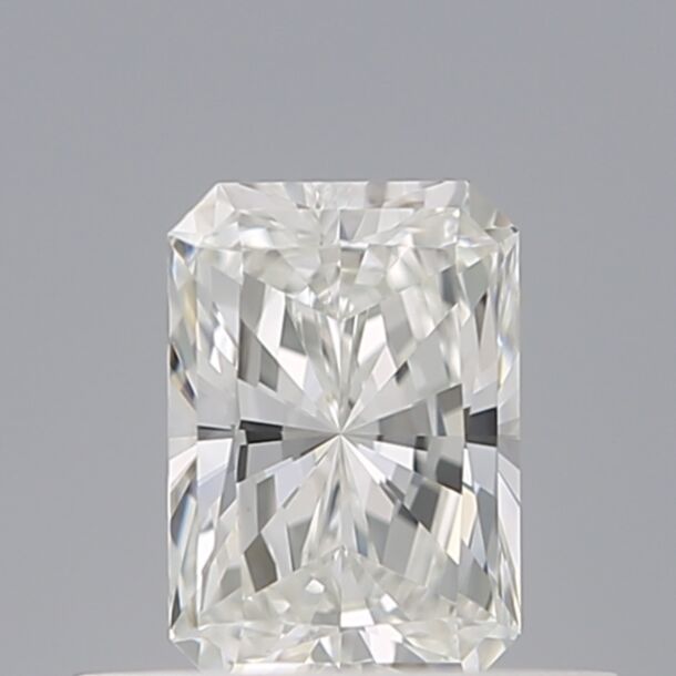 0.5 Carat Natural Diamond, Radiant Cut, Color F, Clarity VVS1