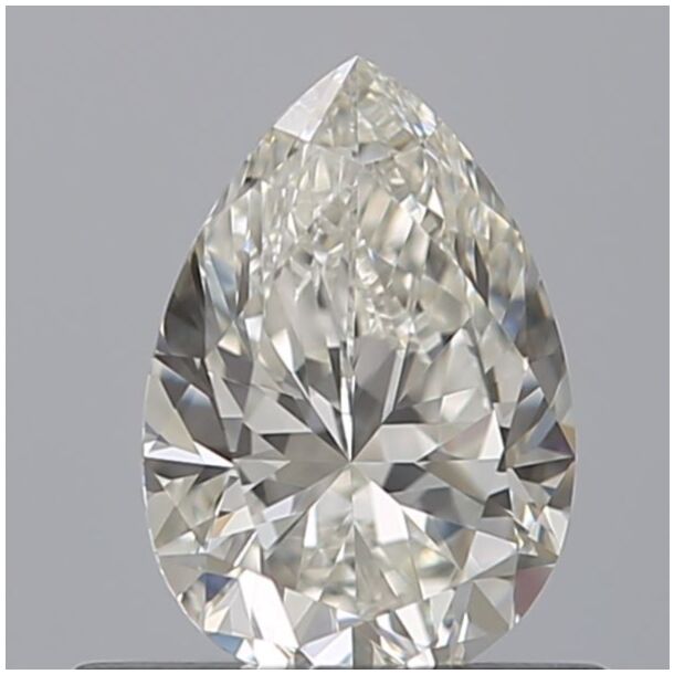 0.51 Carat Diamant Naturel de taille Poire, Couleur I, Pureté VVS1