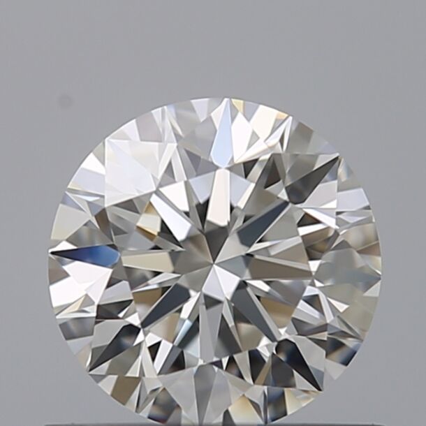 0.7 Carat Natural Diamond, Round Cut, Color F, Clarity IF
