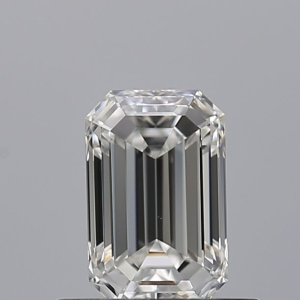 0.53 Karaat Natuurlijke Diamant met een Smaragd vorm, Kleur G, Zuiverheid VVS2