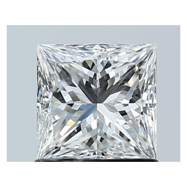 1.01 Carat Natural Diamond, Princess Cut, Color G, Clarity VS1 1.01 Carat Natural Diamond, Princess Cut, Color G, Clarity VS1