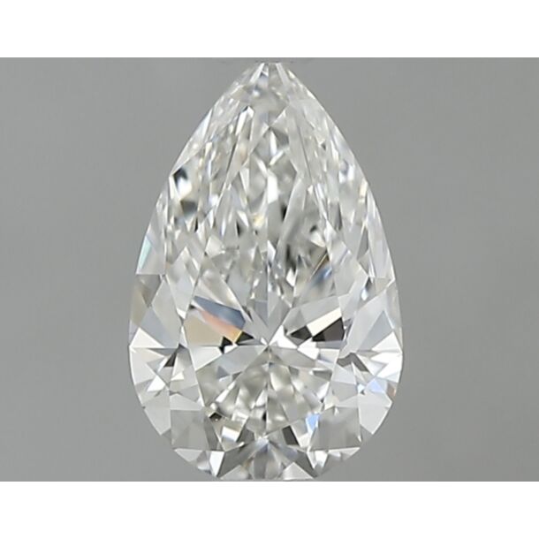 0.5 Carat Diamant Naturel de taille Poire, Couleur H, Pureté VS2