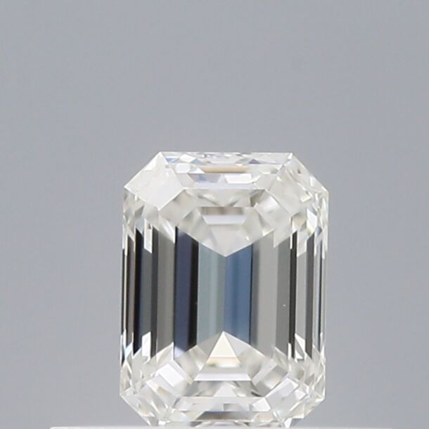 0.4 Karaat Natuurlijke Diamant met een Smaragd vorm, Kleur F, Zuiverheid IF