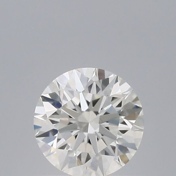 0.41 Carat Natural Diamond, Round Cut, Color H, Clarity VVS1